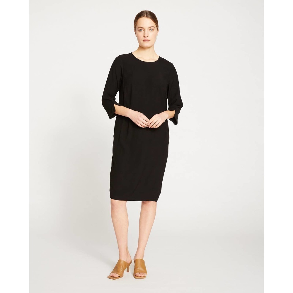 Universal Standard Refined Luxe Twill Sheath Dress - Black